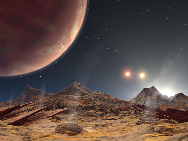Illustration for article titled Two Suns Could Raise The Chances Of A Moon Supporting Life